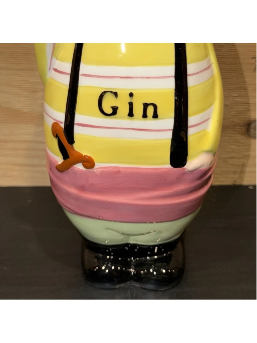 Lego Leo Goldman 1960 Kitschy Pirate Gin Bottle Decanter Japan MCM Rare Vtg Bar